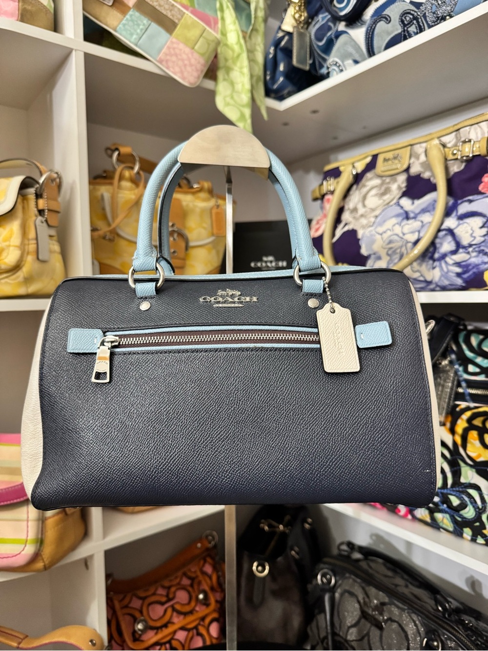 Coach Rowan Colorblock Satchel